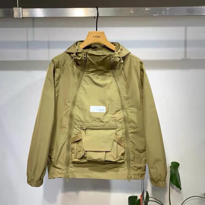 Streetwear Brand Hoodie - Amerikan Vintage Fermuarlı Kapüşonlu Üst Kazak