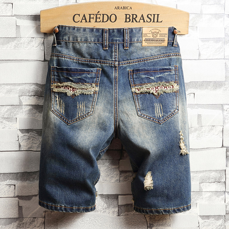 Yırtık Hip-Hop Kot Şort Erkek  - Streetwear Brand Shorts incelemesi ve fiyatı