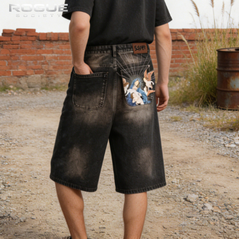 Yaz Lüks Harajuku Kot Pantolon - Streetwear Brand Shorts incelemesi ve fiyatı